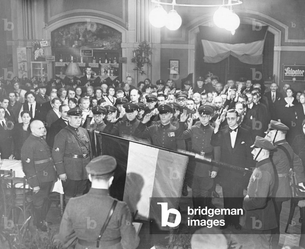 Swearing-in of new Stahlhelm members, 1932