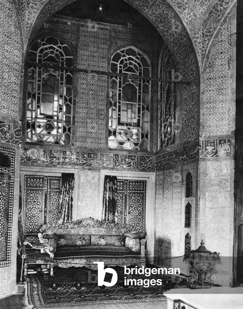 Room in the Sultan's Palace (b/w photo)