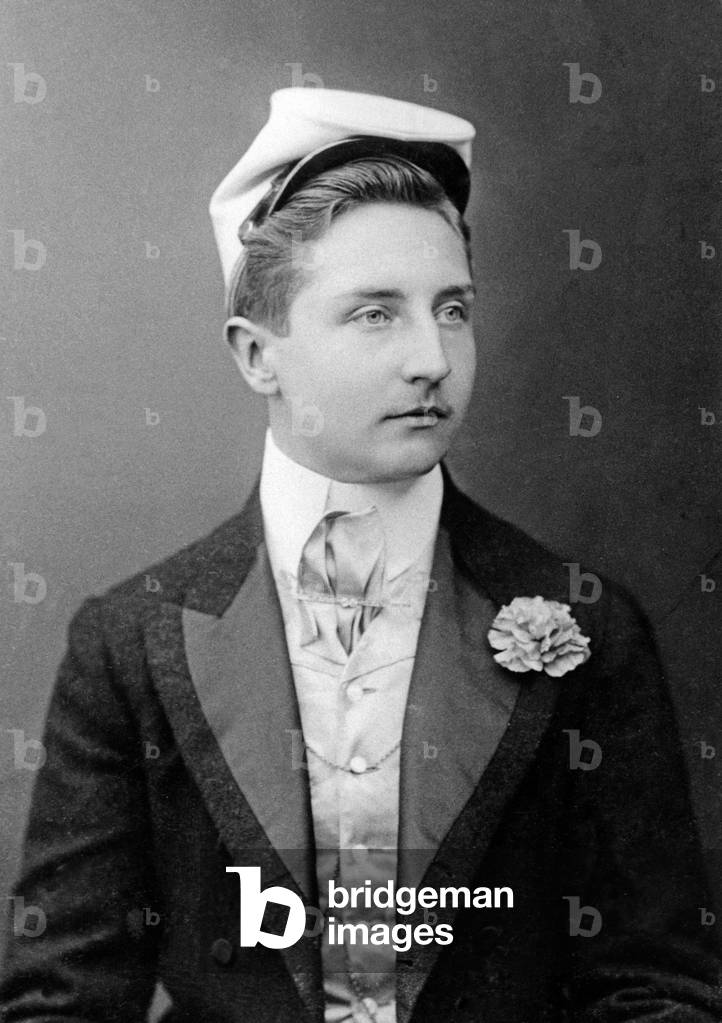 Prince August Wilhelm of Prussia as a student, 1907 (b/w photo)