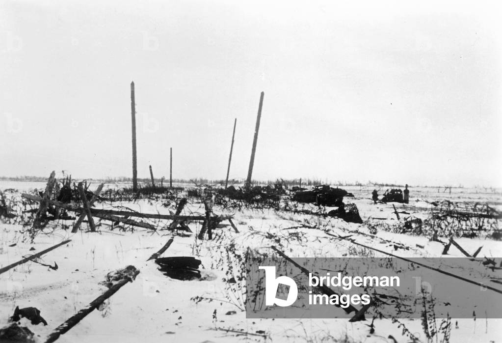 Leningrad - German siege. (b/w photo)