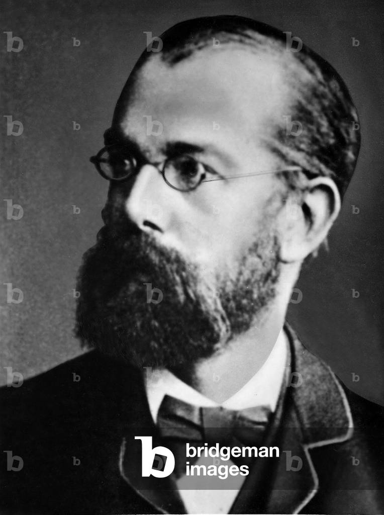 Robert Koch, 1884 (b/w photo)