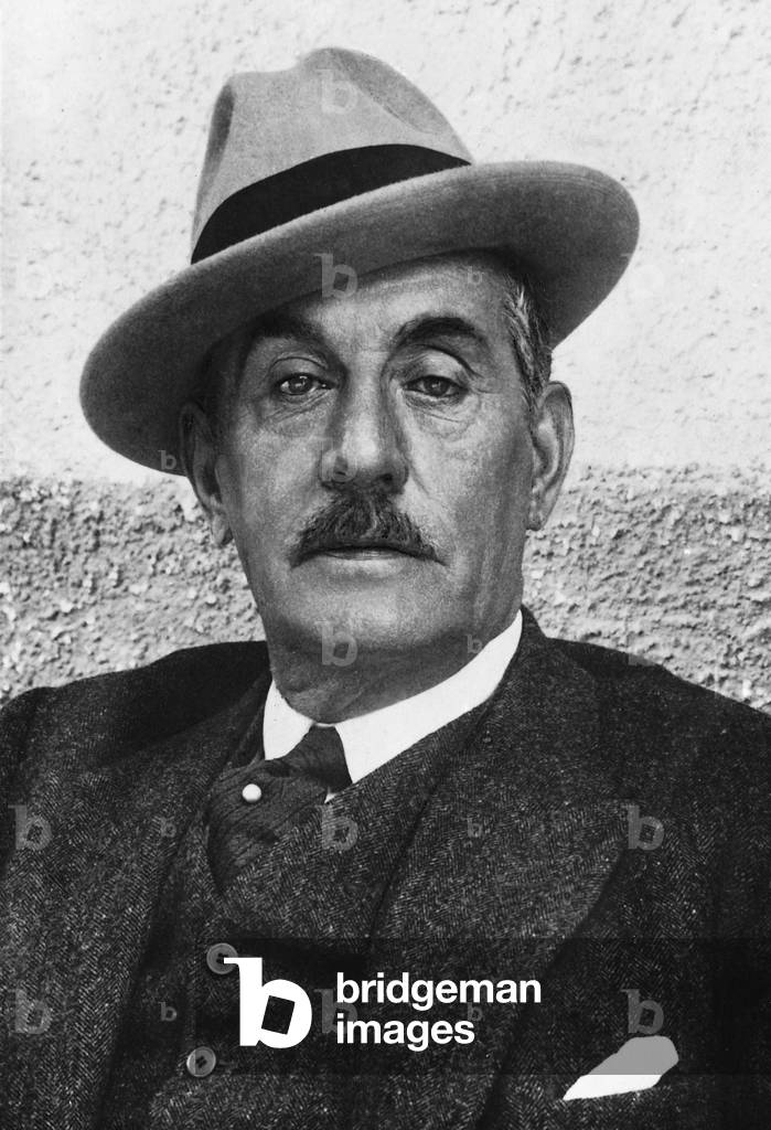 Giacomo Puccini, 1922 (b/w photo)