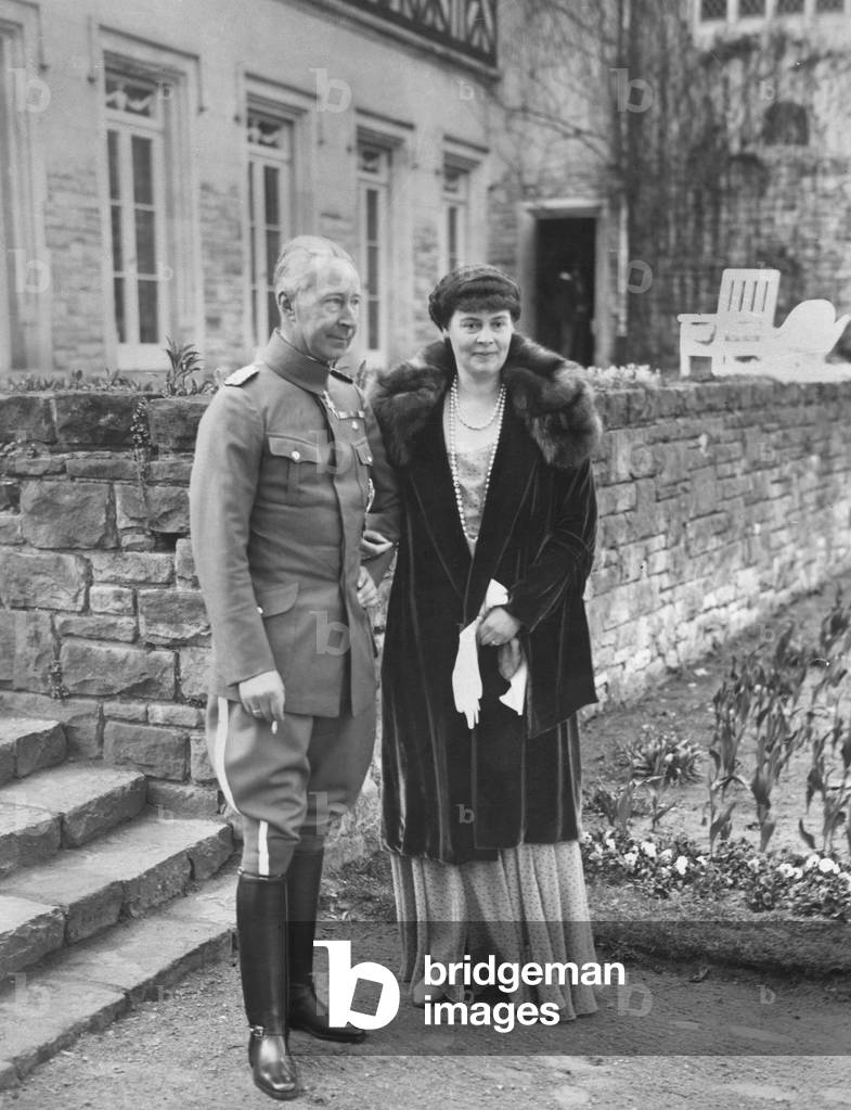 The former crown prince couple at Cecilienhof Castle near Potsdam, 1932