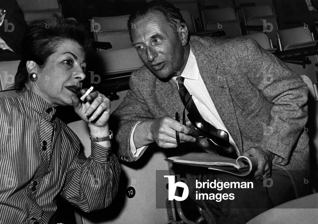 Trude Kolman and Erich Kuby, 1960 (b/w photo)