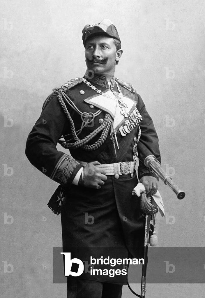 Emperor Wilhelm II., 1907 (b/w photo)