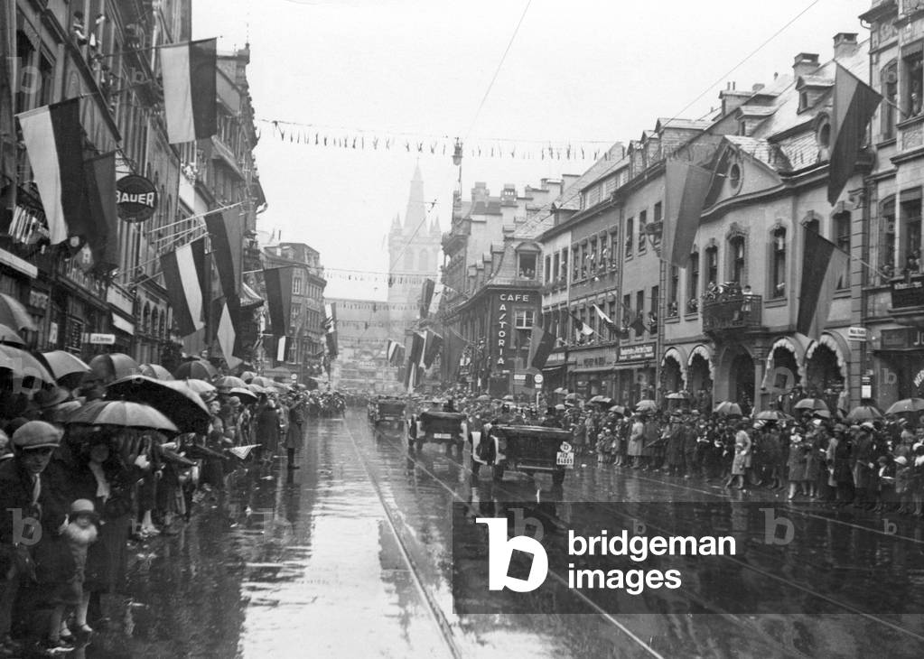 President Paul von Hindenburg at the liberation ceremony in Trier, 1930