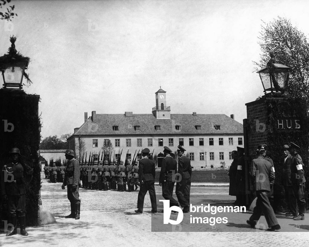 Inauguration of the Army NCO School in Potsdam-Eiche, 1938 (b/w photo)