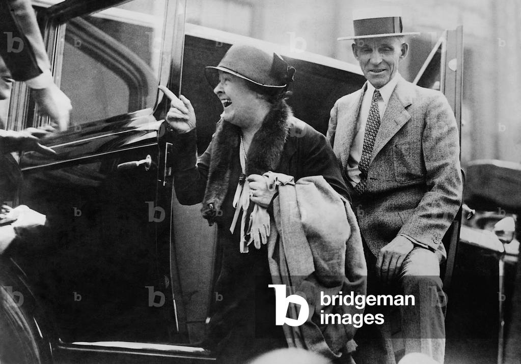 Henry Ford and his wife Clara Bryant Ford, 1930 (b/w photo)