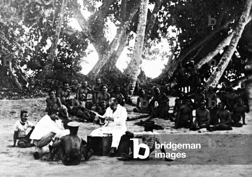 Albert Hahl, Governor of New Guinea, 1905 (b/w photo)