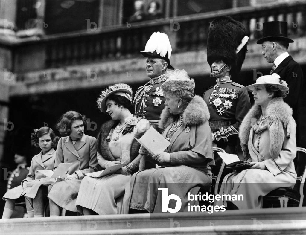 The Presentation of Colours Ceremony, 1938 (b/w photo)