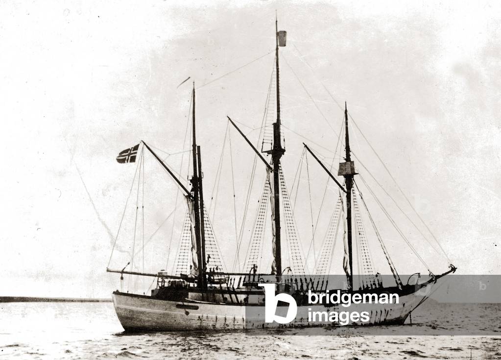 Amundsen's expedition ship 'Maude', 1920 (b/w photo)