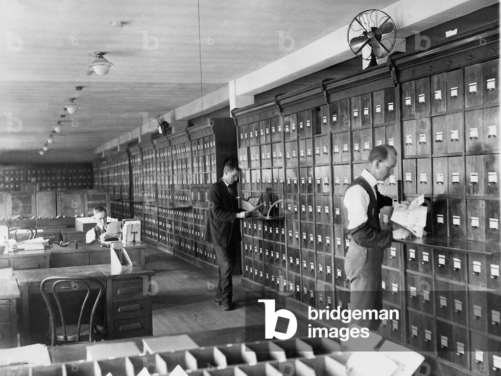Office in the Navy Department in Washington, 1927 (b/w photo)