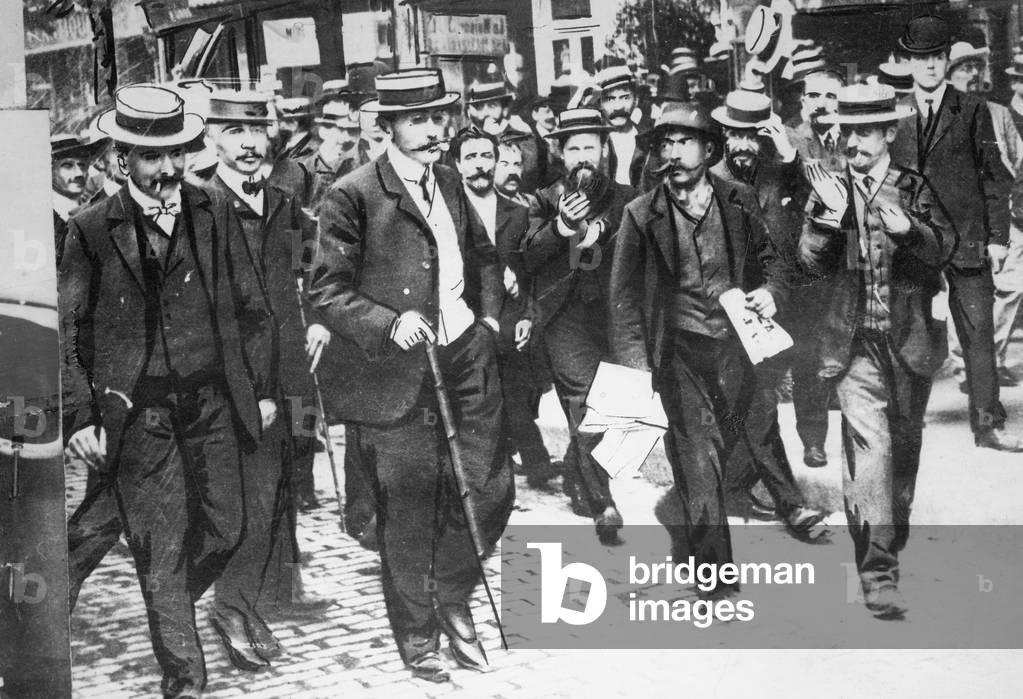 Alfred Dreyfus after his acquittal, 1906 (b/w photo)