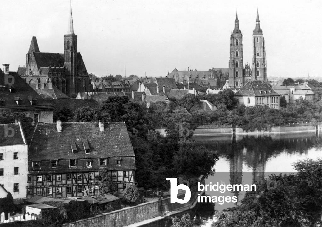 Wroclaw historic (b/w photo)