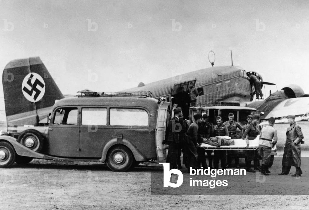 Transport of the wounded at the Condor Legion, Spain, 1936-39