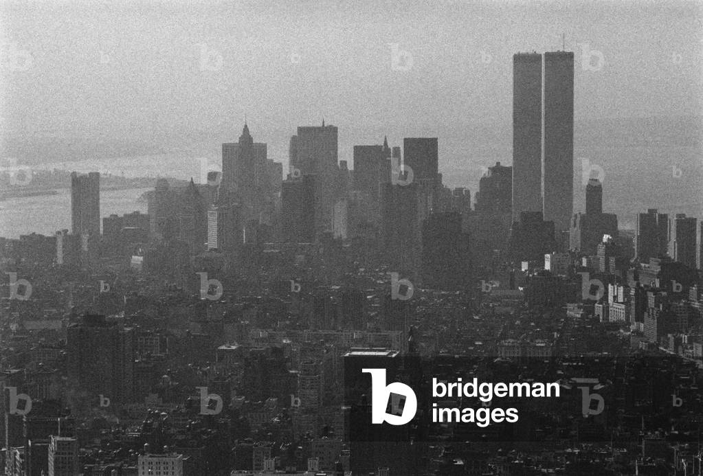 New York City Skyline (b/w photo)