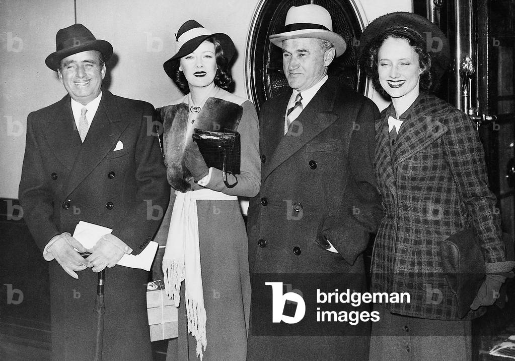 Douglas Fairbanks, Sylvia Fairbanks, Samuel and Frances Goldwyn, 1938 (b/w photo)