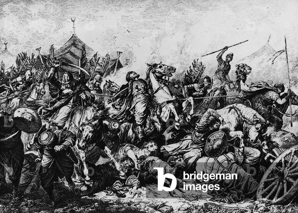 The Turks at Vienna, 1683 (b/w photo)