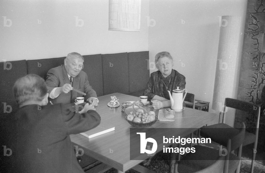 Ludwig Erhard in Bonn, 1964 (b/w photo)