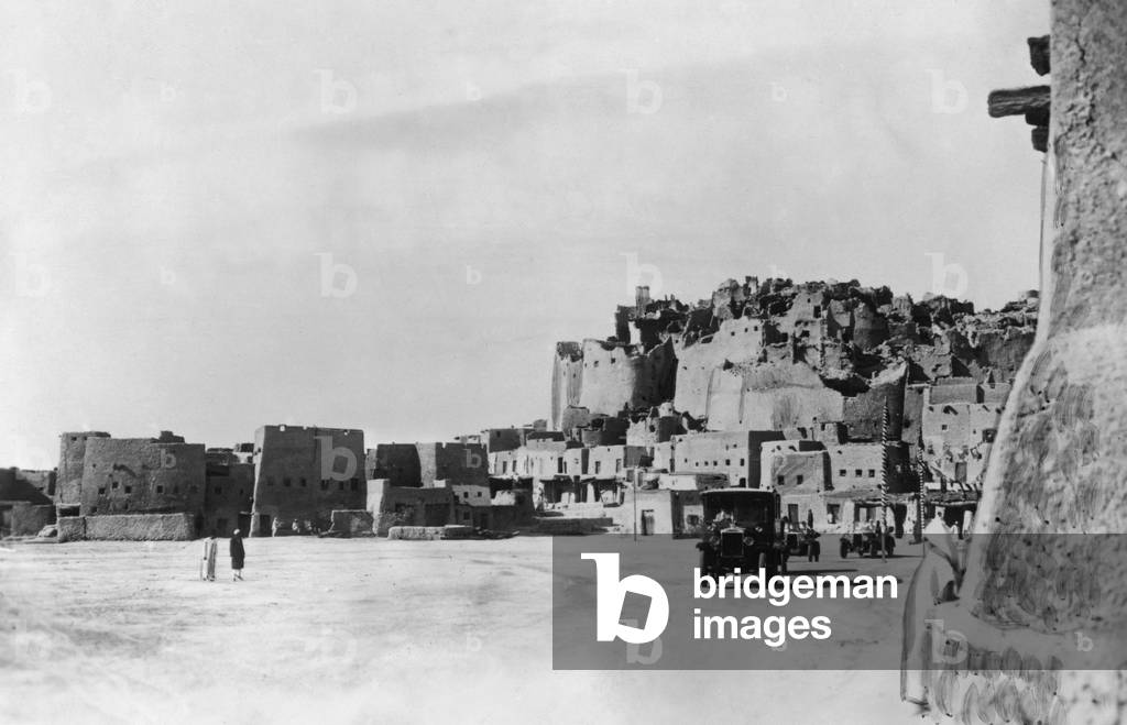The Oasis of Siwa in Egypt, 1935 (b/w photo)