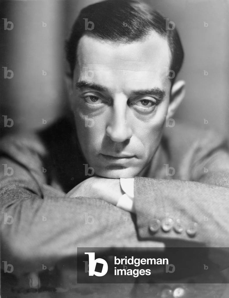 Buster Keaton (b/w photo)