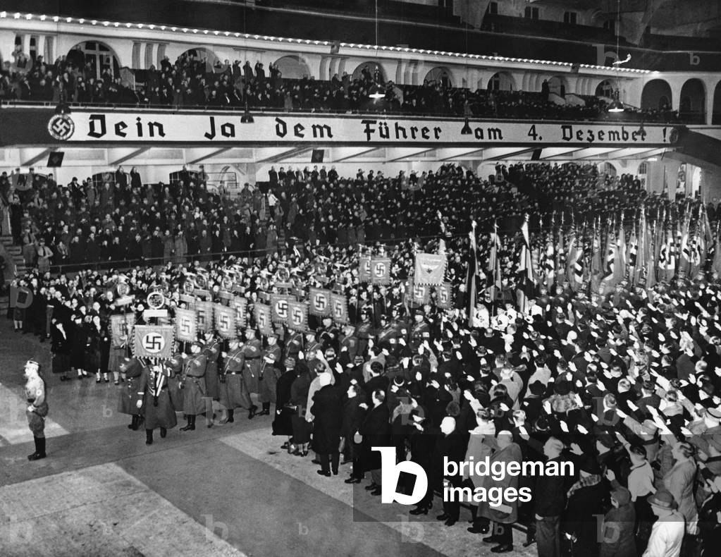 Campaign rally in the Berlin Sportpalast, 1938