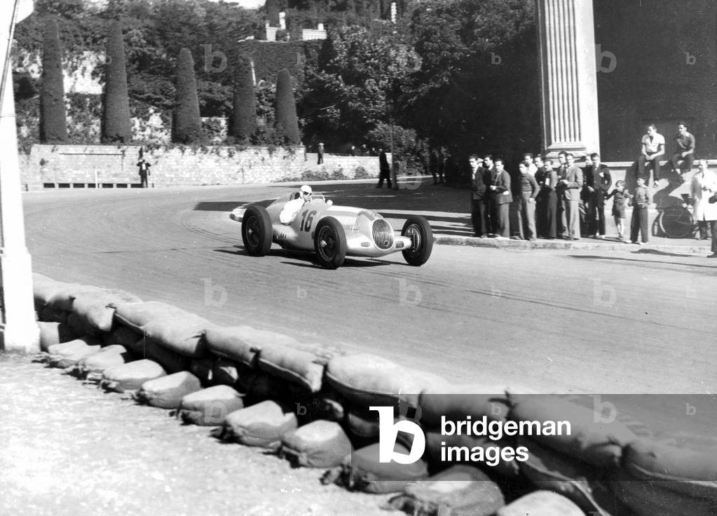 Rudolf Caracciola, 1936 (b/w photo)