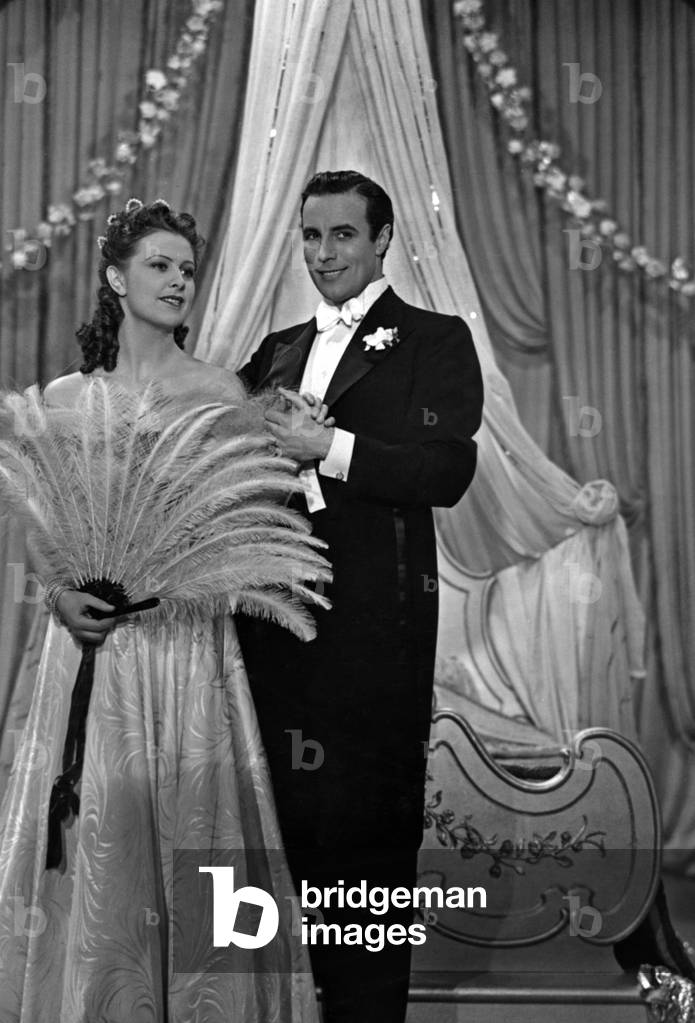 Dora Komar and Johannes Heesters, 1938 (b/w photo)
