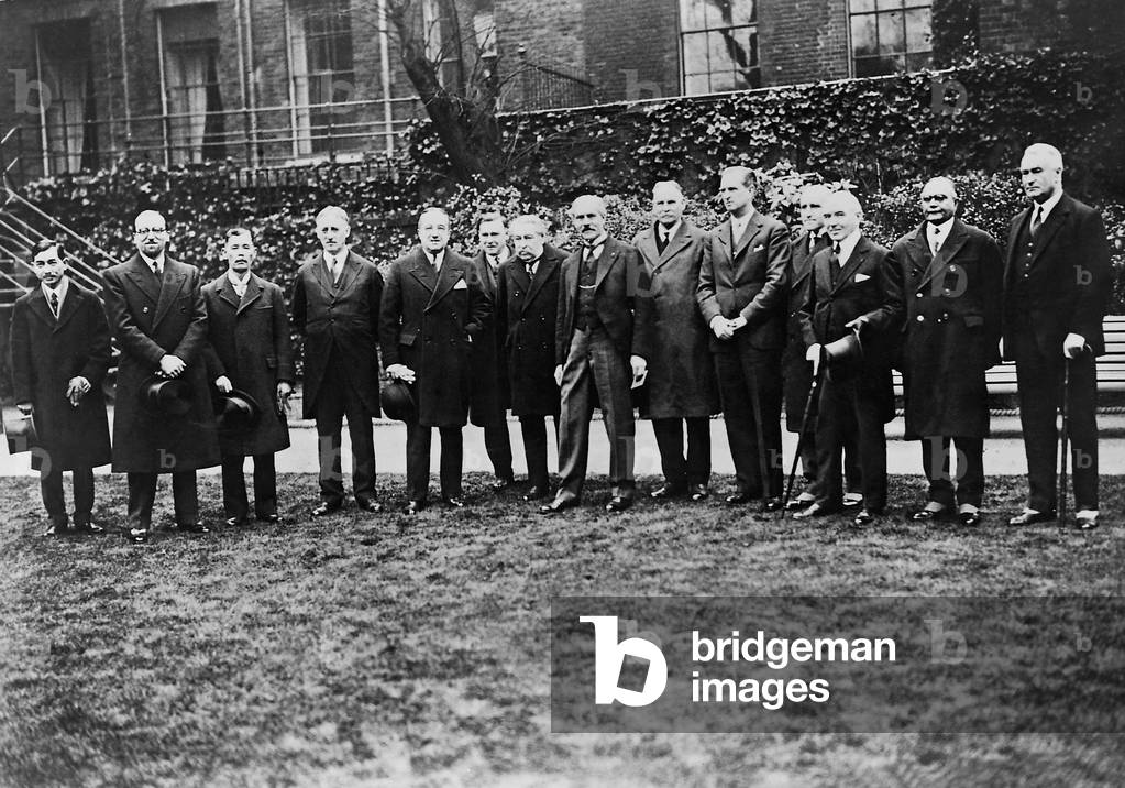 Participants of the London Naval Conference, 1930 (b/w photo)