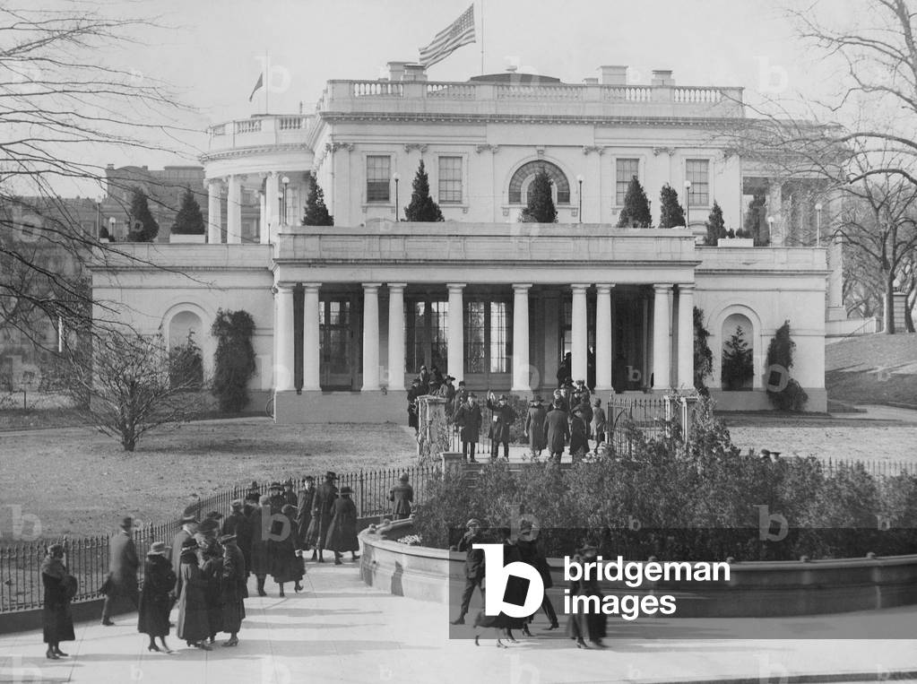 White House in Washington, 1928 (b/w photo)