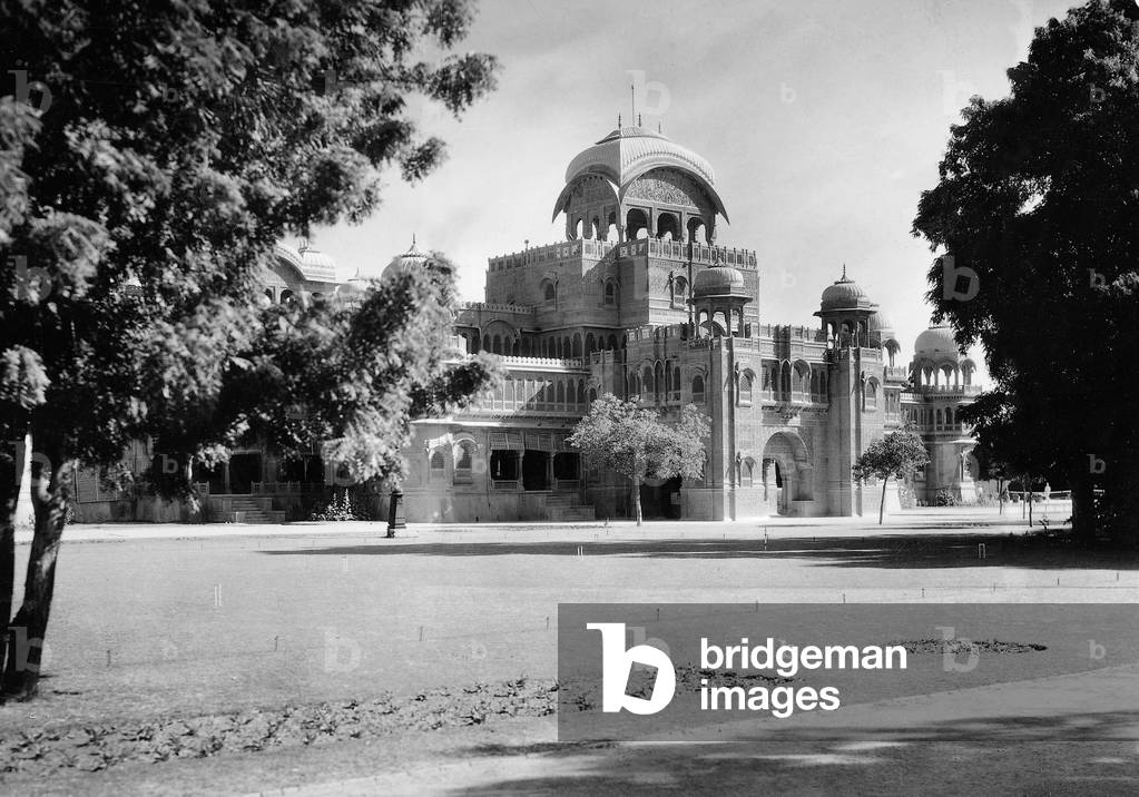 'Lallgarh' palace (b/w photo)