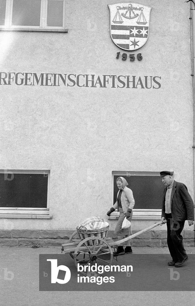 Village Community Center in Rimbach, 1960 (b/w photo)