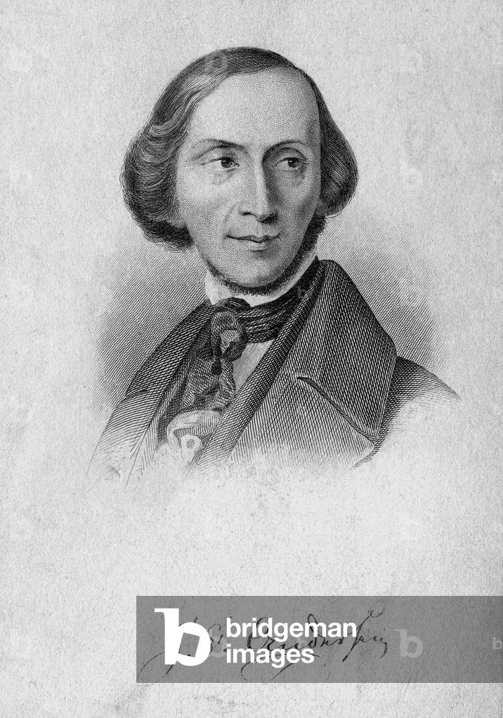 Hans Christian Andersen (b/w photo)