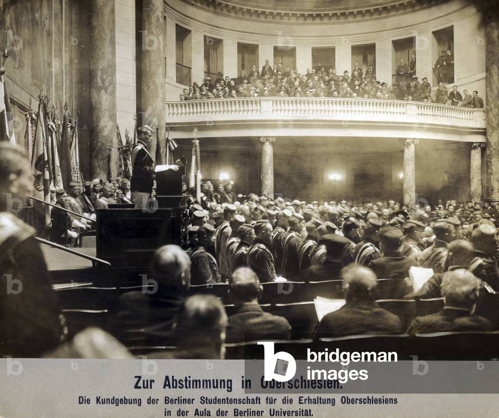 Demonstration of the Berlin Student Union for the Preservation of Upper Silesia, around 1921/22