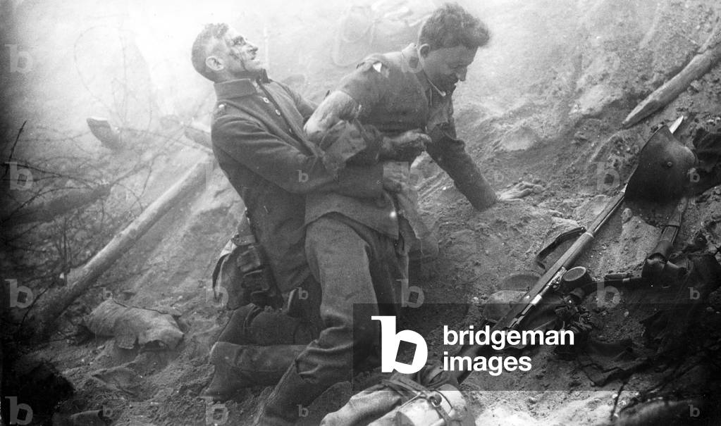 Battle for Flanders in the First World War, 1917 (b/w photo)