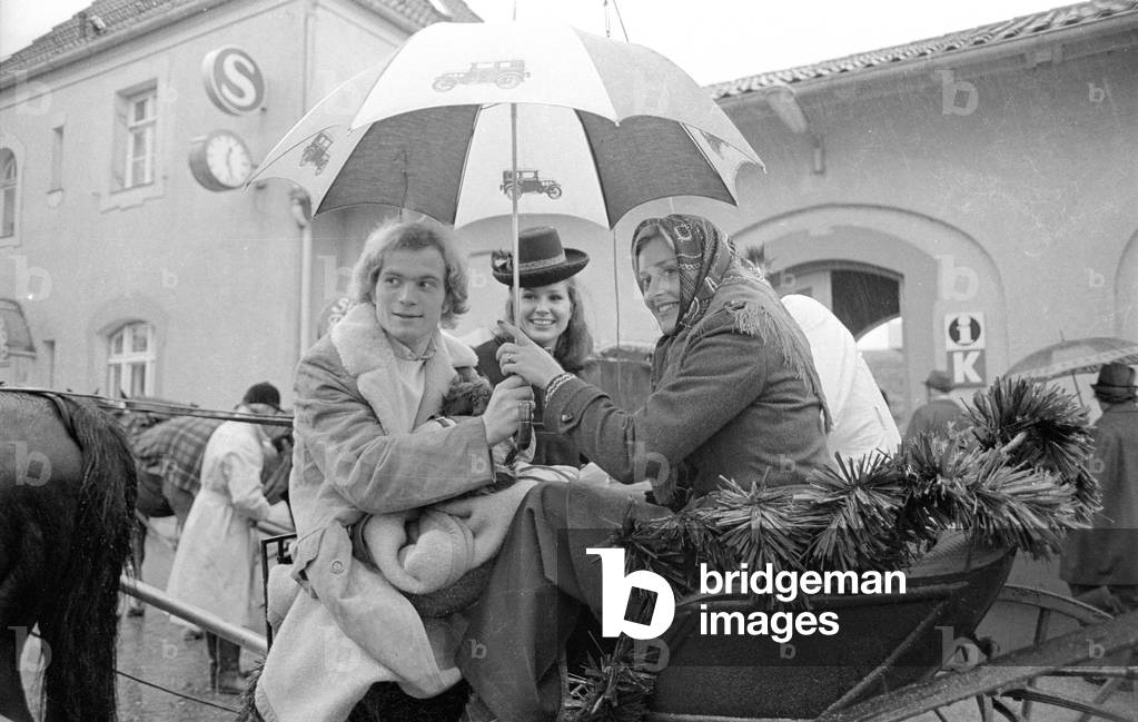Uli Hoeness in Steinebach, 1973 (b/w photo)