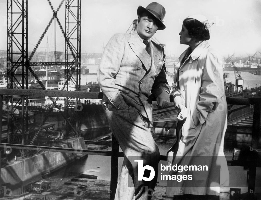 Hans Albers and Sybille Schmitz in 'F.P.1 does not respond', 1932 (b/w photo)