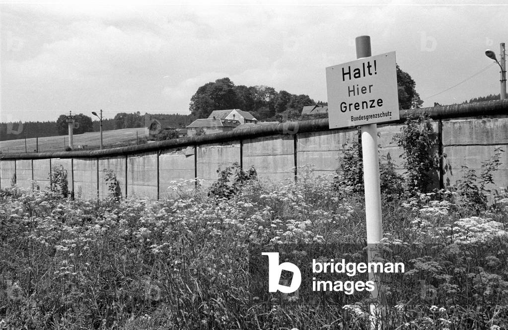 Moedlareuth in Bavaria, 1978 (b/w photo)
