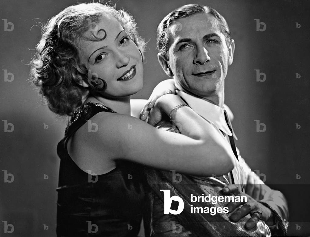 Martha Eggerth and Tibor von Halmay in 'A song, a kiss, a girl', 1932 (b/w photo)
