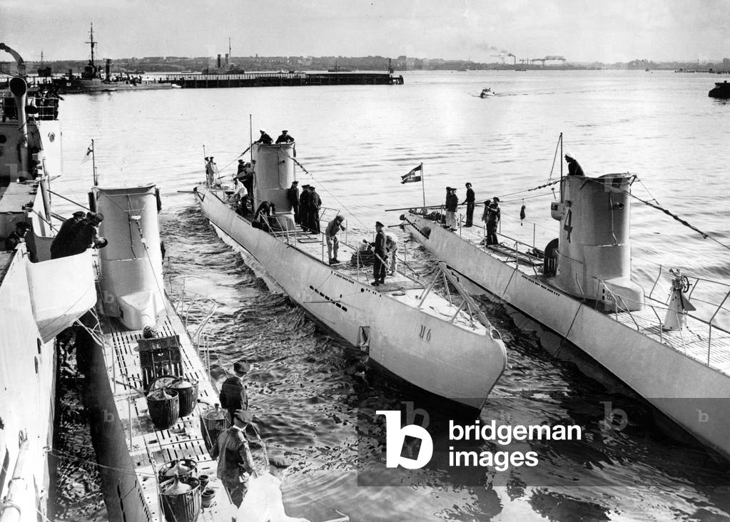 Type II submarines, 1935 (b/w photo)