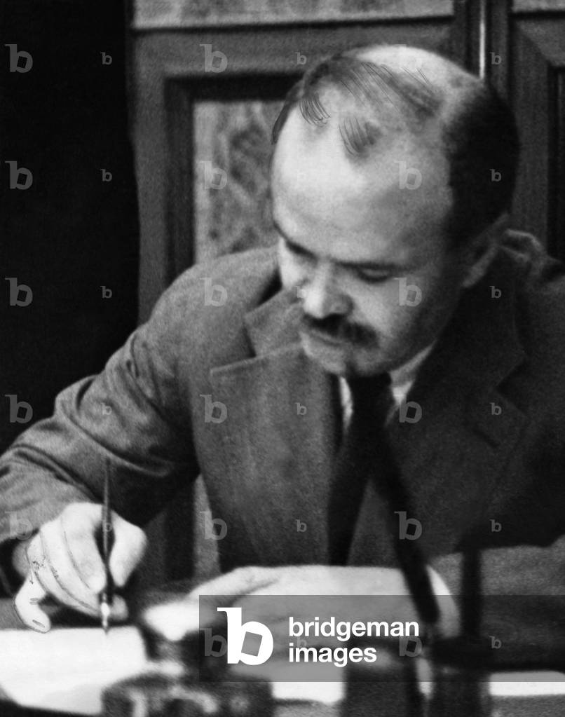 Vyacheslav Molotov, 1939 (b/w photo)