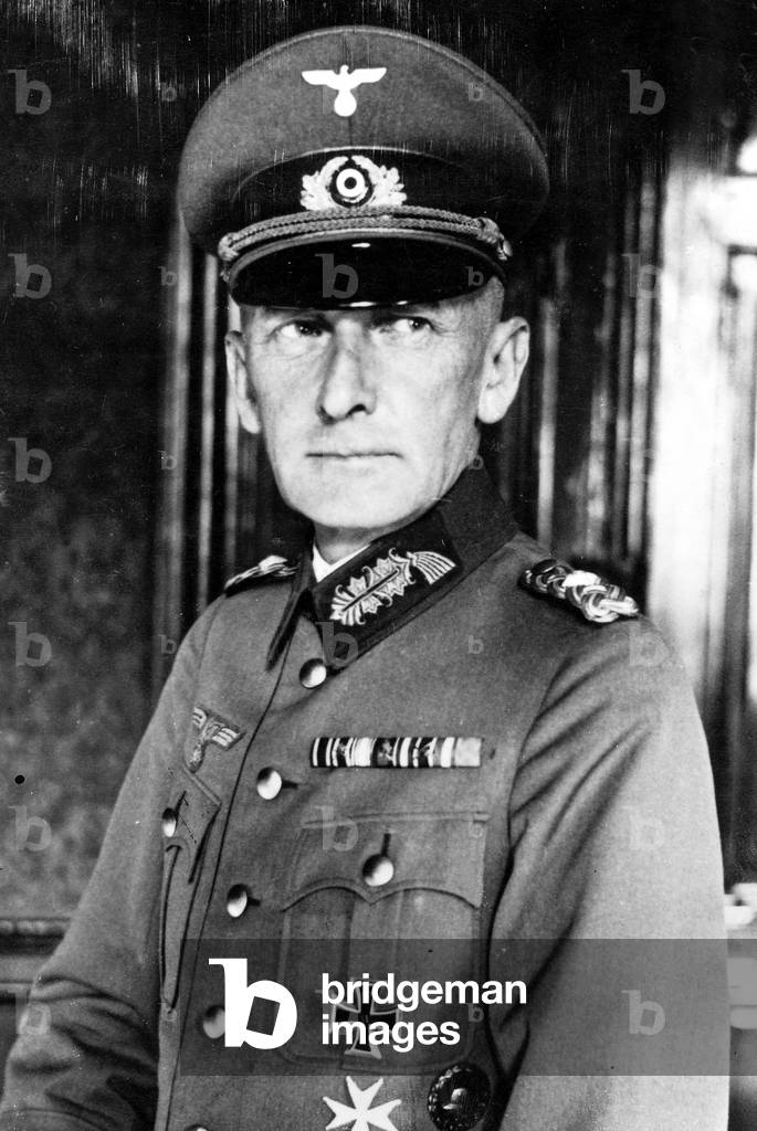 General Field Marshall Erwin von Witzleben (1881-1944) (b/w photo)