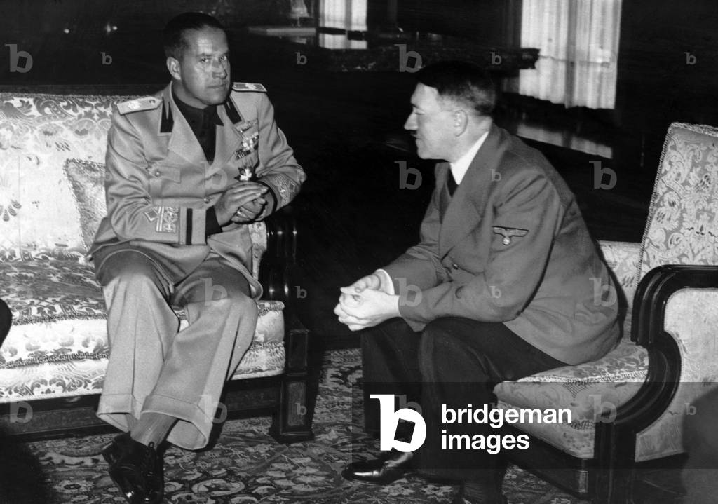 Adolf Hitler  (b/w photo)