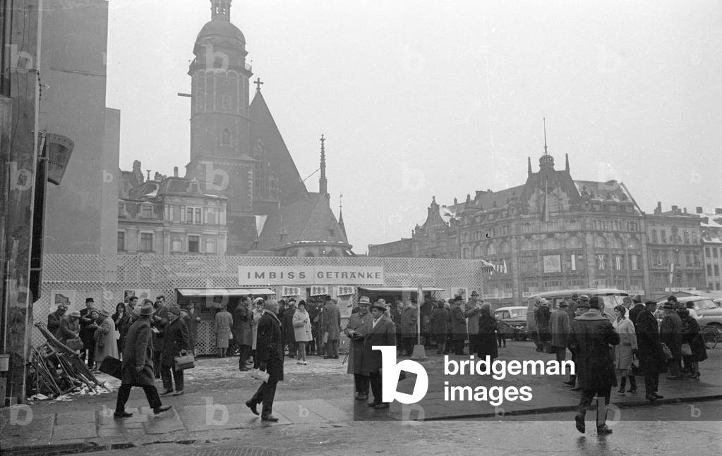 The 800th anniversary of the Leipzig Trade Fair, 1965 (b/w photo)