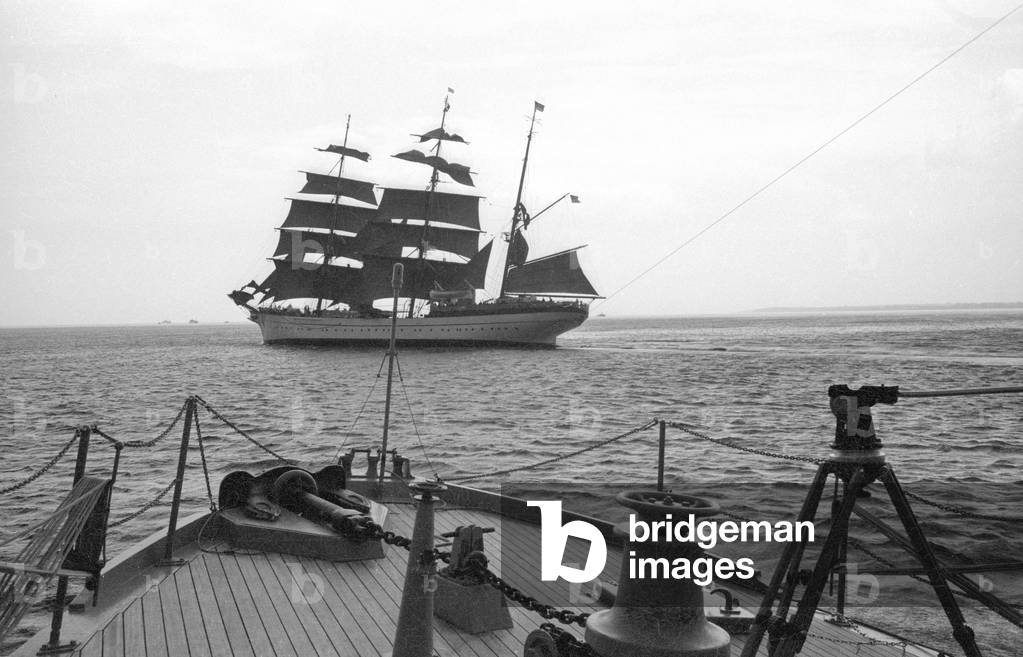 Gorch Fock, 1966 (b/w photo)