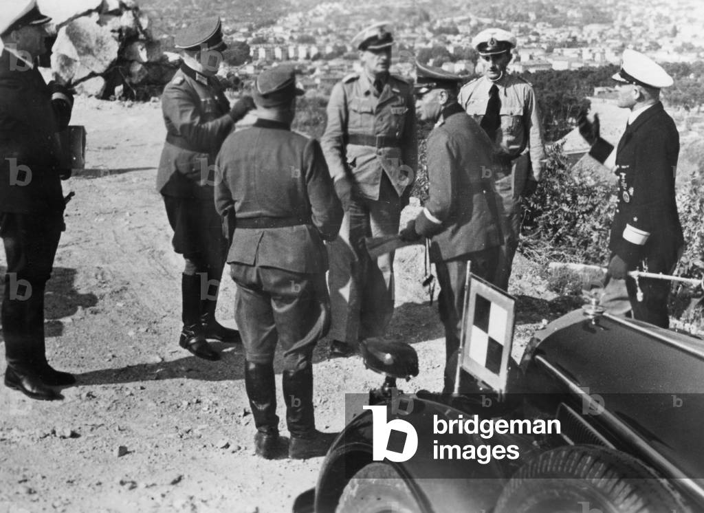 Colonel-General von Blaskowitz in Normandy, 1944 (b/w photo)