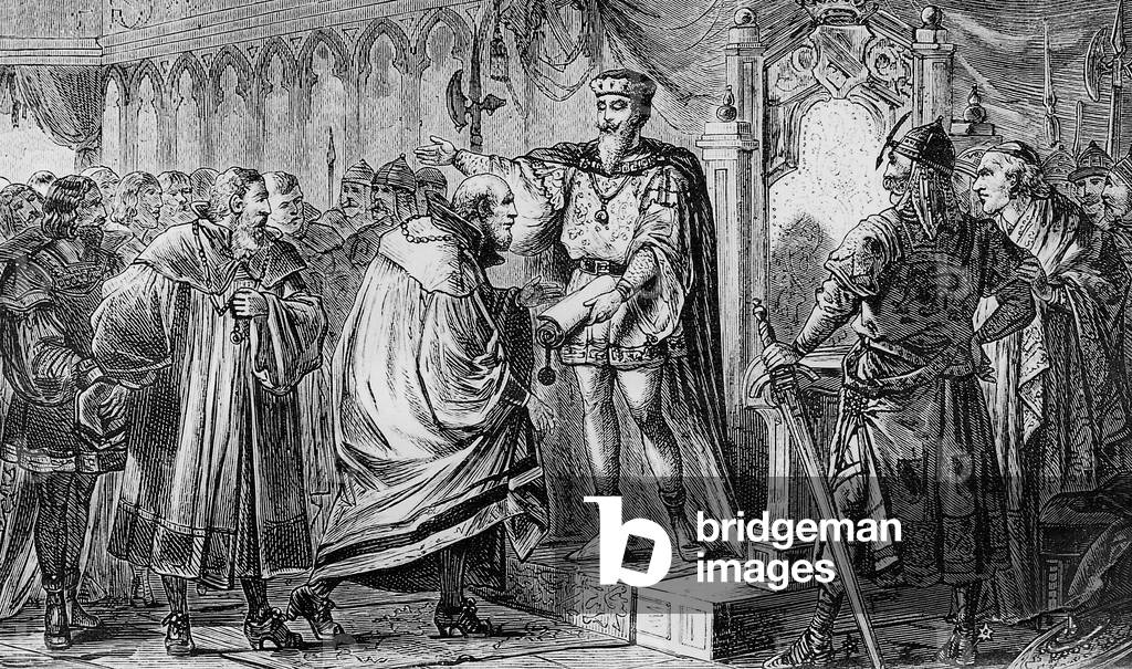 Endowing municipal law by Duke Leopold VI, 1221 (b/w photo)