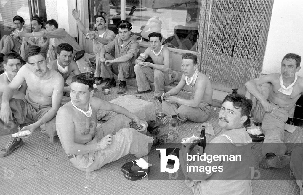 Earthquake in Agadir, 1960 (b/w photo)