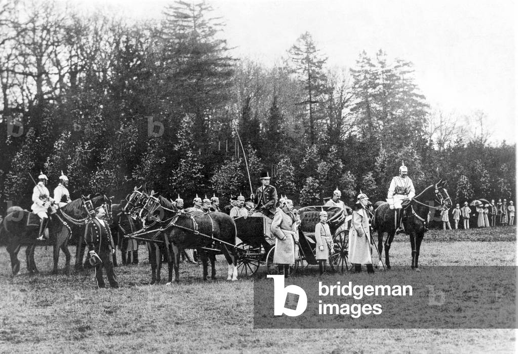 Emperor William II and Otto von Bismarck in Friedrichsruh, 1895