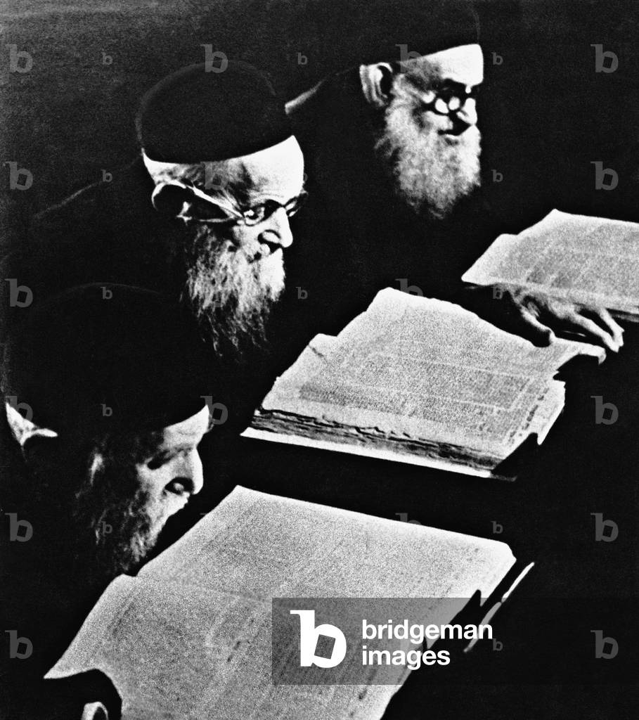 Jewish Rabbis (b/w photo)